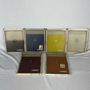 6 COKIN P Series Lens Filters Orange Yellow Red Blue Diffuser & Gradual w Cases - Picture 1 of 10