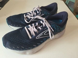 Brooks Glycerin Gts 20 Blue And Lavender Shoes Excellent Clean Condition SZ 9.5 - Picture 1 of 6
