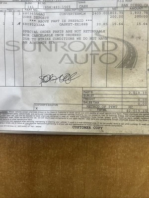 Nuevo convertidor catalítico Mopar OEM compatible con LF 2011 V6 Durango, Jeep 68036556AG 2012 Foto 1 de 4