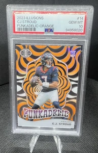 2023 Panini Illusions Funkadelic Orange #14 CJ Stroud Rookie RC PSA 10 - Bild 1 von 2