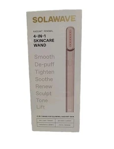 Baguette de soin Solawave 4 en 1 Radiant Renouvellement - NEUVE - Or rose avec étui de voyage - Photo 1/7