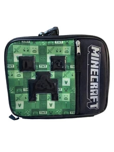 Kinder weich isoliert MINECRAFT Creeper Brotdose Tasche - Bild 1 von 7