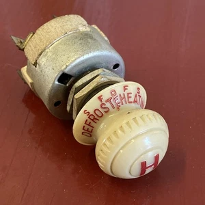 1940 41 42 46 47 1948 FORD NORS HEATER DEFROSTER SWITCH AND KNOB REPL 8C-18578A - Picture 1 of 6