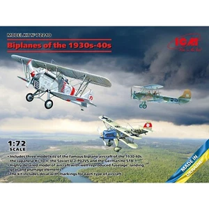 Biplanos ICM 72210 escala 1:72 de los años 30 y 40 (Не-51A-1 Ki-10-II U-2/Po-2VS) - Imagen 1 de 22