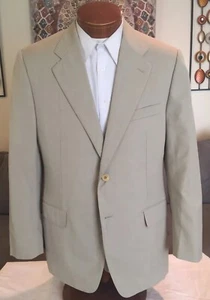 NEU Cantarelli Herren Beige 3 Btn Wollanzug Gr. 42 L - Bild 1 von 11