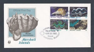 MARSHALL IS 1986 FIRST DAY COVER MARINE SEA CLAMS CRAB SHELL + CACHET - Picture 1 of 1