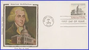 EE. UU. 5 #1781 U/A SEDA COLORADO FDC Arquitectura Americana Casa del Estado de Boston - Imagen 1 de 1
