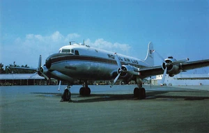 Postcard Royal Air Lao Douglas DC-4 XW-TDE Saigon 1970 - Picture 1 of 2
