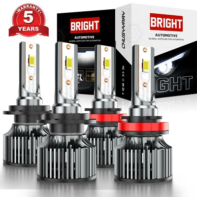 Kit combinado de bombillas de haz alto y bajo blanco 6000 k faros LED blancos para Volvo XC60 2010-2017 Foto 1 de 4