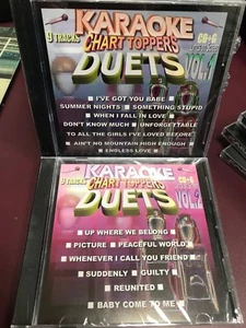 Chart Toppers Karaoke Duets Vol 1 & 2 CDG Multiplex Sealed 2 Disc Set - Picture 1 of 6