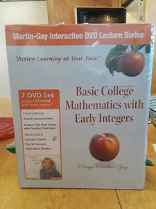 *NEW* BASIC COLLEGE MATHEMATICS WITH EARLY INTEGERS (INTERACTIVE 7 DVD SET) - Picture 1 of 2