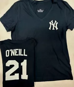 PAUL ONEILL NEW YORK YANKEES WOMANS SHIRT JERSEY NEW NAVY - Picture 1 of 1