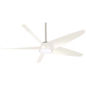 Minka Aire Ellipse - LED 60" Ceiling Fan F771L-BN/WH - Brushed Nickel/White - Picture 1 of 1