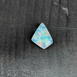 Opal Triplet Lozenge- Rutilated Quartz/Nephrite/Spencer Opal - Great Color - Picture 1 of 3