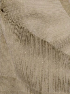 38" 52" VINTAGE CELERY SELFT STRIPED UPHOLSTERY VELVET FABRIC PILLOWS, CRAFTS - Picture 1 of 4