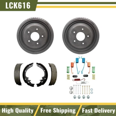 Tambores de freno traseros y zapatas de freno kit de resorte de hardware para Pontiac LeMans 1973-1975 Foto 1 de 4