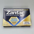 Zantac 360 Maximum Strength Sample Pack 2 Tablets Heartburn Acid Reducer