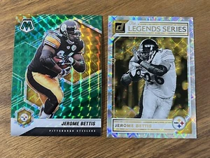 2021 Mosaic Green Prizm Jerome Bettis And 2019 Donruss Legends Jerome Bettis - Bild 1 von 4