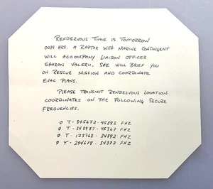 Battlestar Galactica - Chief Tyrol's Resistance Note - BSG-17 - Picture 1 of 3