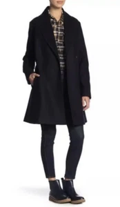 Tommy Hilfiger Taillenkrawatte Wollmischung Mantel marineblau Damen Größe XL UNVERBINDLICHE UVP $ 275,00 NEU. - Bild 1 von 10
