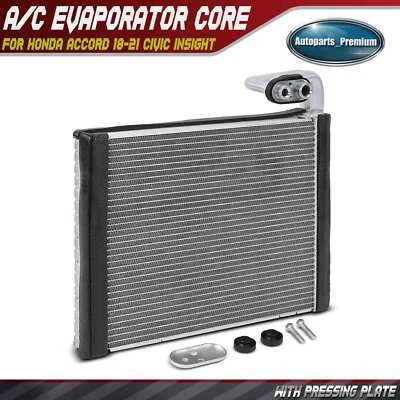 Núcleo evaporador de aire acondicionado con placa de prensado para Honda Accord 18-21 Civic 16-21 Insight Foto 1 de 4