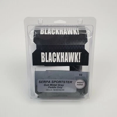 BlackHawk 413502BK-R Serpa Sportster Holster Adj Mount RH for Glock 19/23/32 - Image 1 of 4