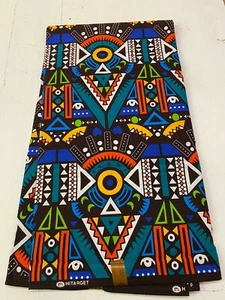 Eleganter & atemberaubender afrikanischer Ankara-Wachsdruck, 100 % Baumwolle, 6 Meter zu verkaufen - Bild 1 von 3