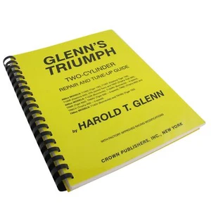 Unidad manual de taller de motocicletas Glenn's Triumph 650 750 guía de reparación y puesta a punto - Imagen 1 de 4