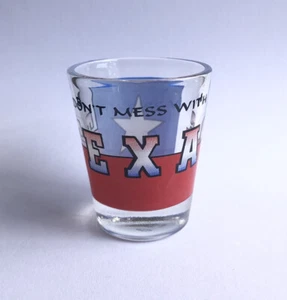 Don't Mess With Texas Shot Glass Lone Star State - Imagen 1 de 9