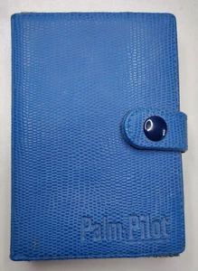 Palm Pilot Lederetui, *Slim Leather Carrying Case* schmal, blau - Zdjęcie 1 z 2