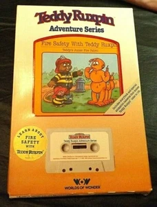 TEDDY RUXPIN BOOK/TAPE FIRE SAFETY WITH TEDDY RUXPIN NEW IN BOX WORLDS OF WONDER - Imagen 1 de 5