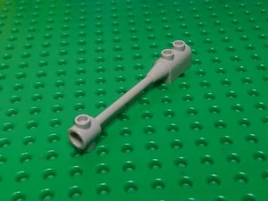 Barra Lego 1x8 con ladrillo 1x2 extremo superior curvo + soporte de eje [30359b] gris brillante x12 - Imagen 1 de 3