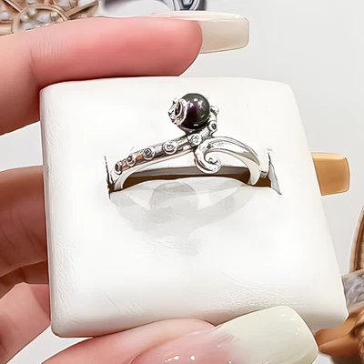 New Authentic 925 Sterling Silver Women's The Little Mermaid Ursula Ring  - Image 1 of 4