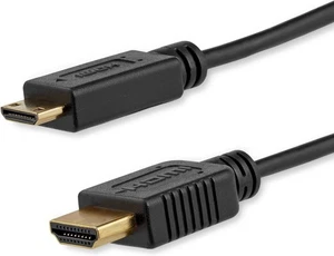 Cable StarTech 6 pies Mini HDMI a HDMI con adaptador Ethernet 4K 30Hz de alta velocidad - Imagen 1 de 2