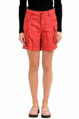Pantalones cortos informales para mujer Just Cavalli rojos US S IT 40 Foto 1 de 4