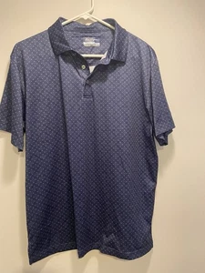 Ben Hogan Performance Men's Short Sleeve Golf Polo Shirt Size M Blue - Picture 1 of 3