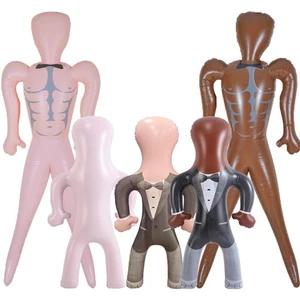 Muñeca inflable inflable - 150 cm trozo mordaza broma regalo para despedida de soltera - Imagen 1 de 8