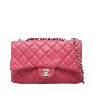 CHANEL Pink Classic Flap Chain Medium Shoulder Bag - Picture 1 of 15