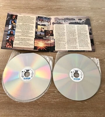 Dances with Wolves Laserdisc Widescreen Edition Double Disc Set Kevin Costner - Image 1 of 4