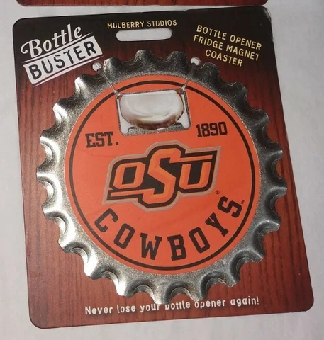 Oklahoma State Cowboys OSU Magnetic Bottle Opener Licensed College Cover