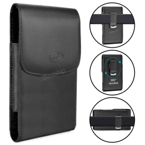 For iPhone 13 / iPhone 13 Pro / 13 Pro Max Leather Case Belt Clip Holster Pouch - Picture 1 of 10