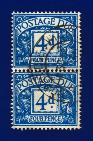 1956 SG D51 4d Blue Z12 Rare Pair with CDS Trowbridge Fine Used demw Cover