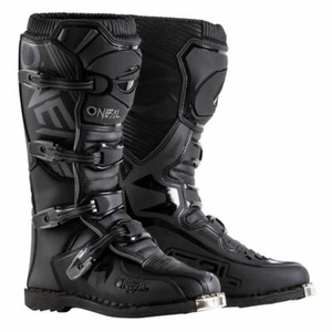 O'Neal Element Motorcycle Boots Off-Road MX Motocross Black Size 10 US / 43 Euro - Picture 1 of 3