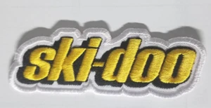 Ski-Doo Embroidered gold/yellow Patch 1.5x4" - Picture 1 of 2