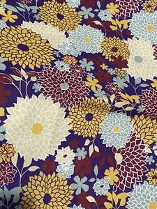 Dahlia print quilting fabric 1 yard x 44 wide - Picture 1 of 3