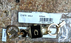 Coach LOCK&KEY Bag Charm Keychain Valet Key Chain Metal FOB C1679 Black Gold NWT
