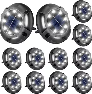 12 LED Solar Garden Lights Outdoor Waterproof Landscape LED Lights Pathway Yard - Picture 1 of 11