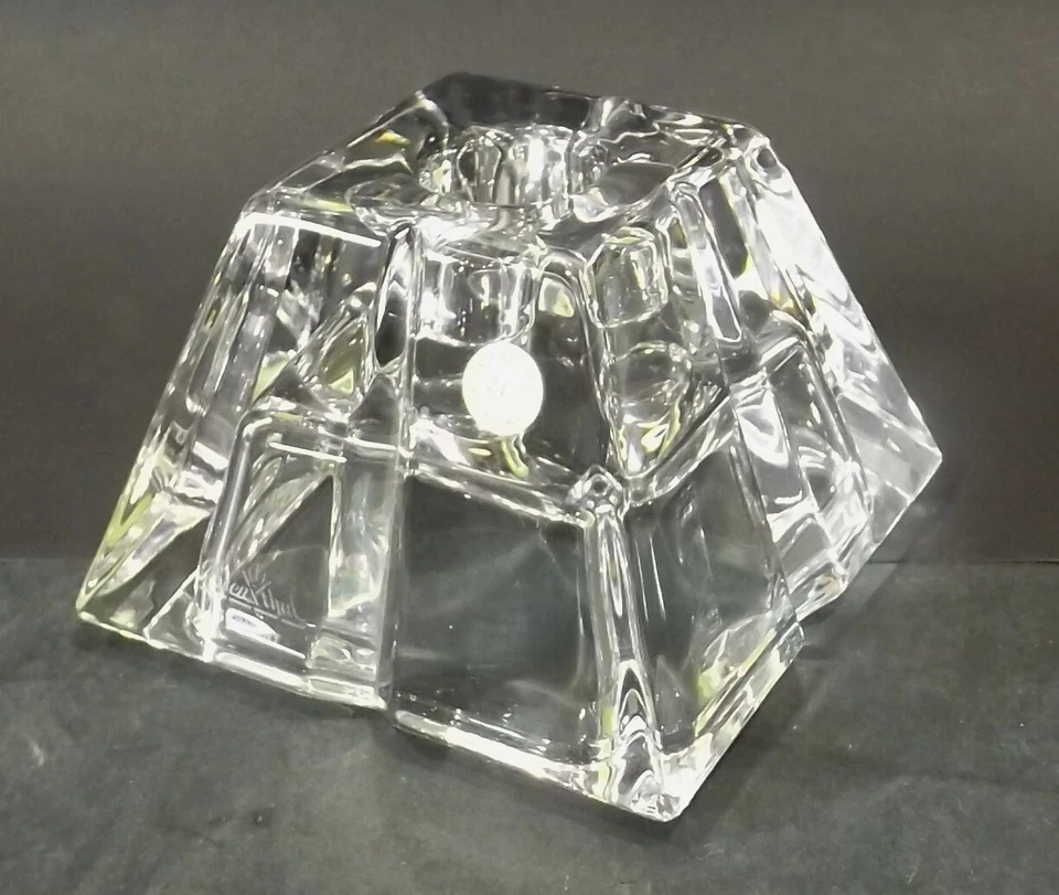 Hermoso Candelabro De Cristal De Plomo Rosenthal Alemania 24% "Pirámide" - Imagen 1 de 4
