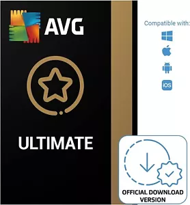 AVG Ultimate Security 2025 Antivirus Protection 10 Device 1 Year Code by Email - Picture 1 of 7