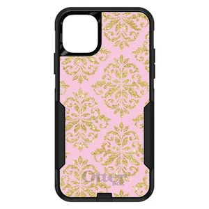 OtterBox Commuter for Apple iPhone (Pick Model) Pink & Gold PrintDamask Pattern - Picture 1 of 23